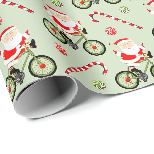 Radfahrt-Urlaubsgeschenk Geschenkpapier (Rolleneckpunkt)