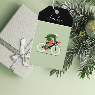 Radfahrzeuglage - Fahrradfahrer - Kinder Name Geschenkanhänger