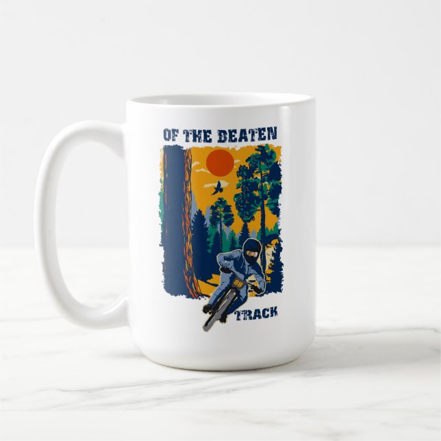 Radgebirge lustiges Zitat-Geschenk Kaffeetasse (Links)