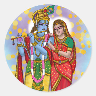 Radha Krishna Aufkleber