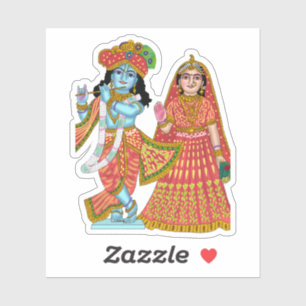 Radha Krishna Aufkleber