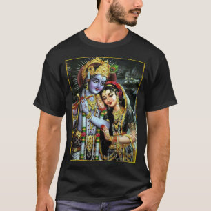 Radha-Krishna: Göttliches MitternachtsLiebe ॐ T-Shirt