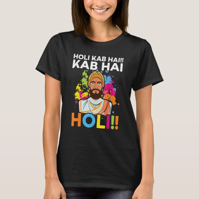 Radha Krishna Hinduismus Hindu Buddhist Holi Festi T-Shirt (Vorderseite)