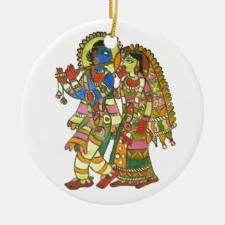 Radha Krishna Keramikornament