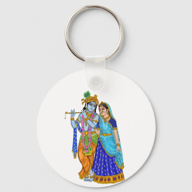Radha Krishna Keychain Schlüsselanhänger (Vorderseite)