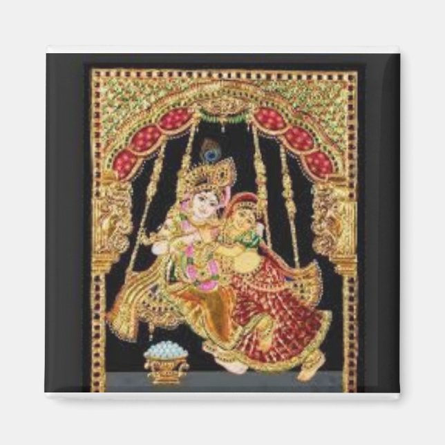 Radha Krishna Magnet (Vorne)