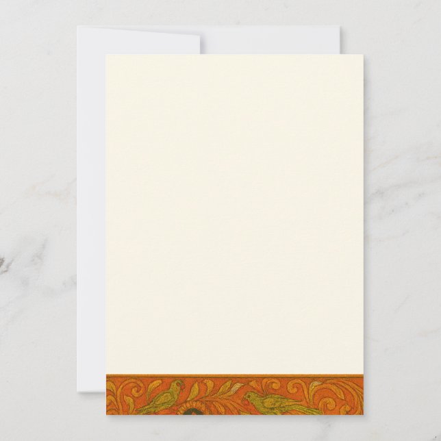 Radha Krishna Mural painting Indian Einladung (Rückseite)