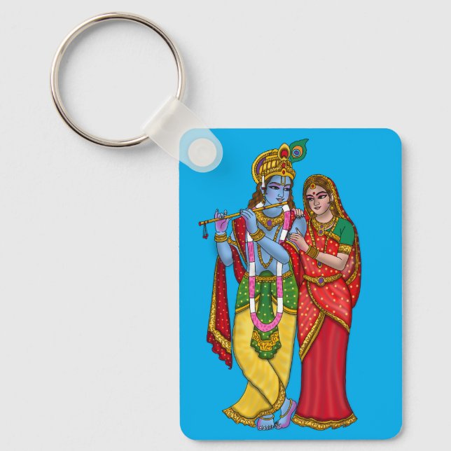 Radha Krishna Schlüsselanhänger (Vorderseite)