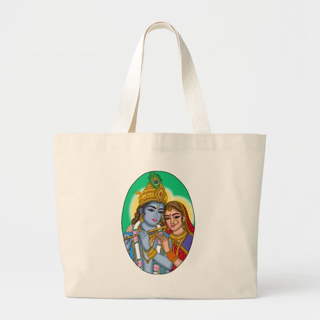 Radha Krishna-Tasche  Jumbo Stoffbeutel (Vorne)