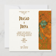 Radha Krishna Wandmalerei Indisch