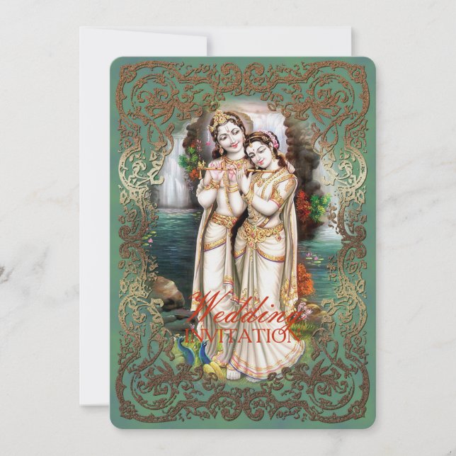Radha Krishna Wedding Collection - Einladungskarte Einladung (Vorderseite)