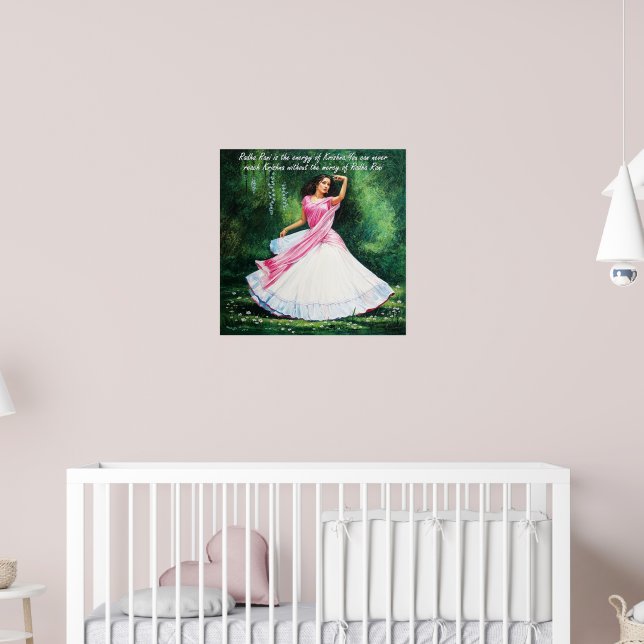 Radha Rani in Vrindavan Poster (Kinderzimmer 2)