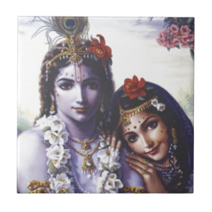 Radha und Krishna Fliese