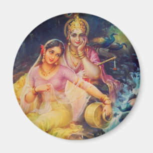 Radha und Krishna-Magnet Magnet