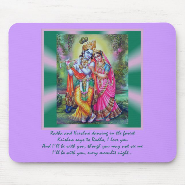 Radha und Krishna Mousepad (Vorne)