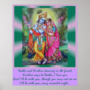 Radha und Krishna Poster