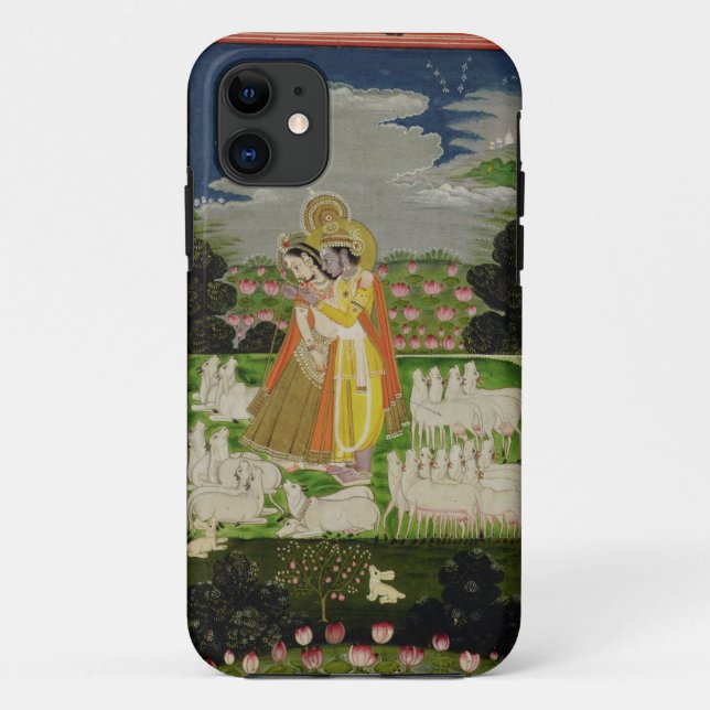 Radha und Krishna Umarmung in einem idealisierten Case-Mate iPhone Hülle (Rückseite)
