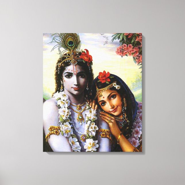 RadhaAndKrishna - Wrapped Canvas Leinwanddruck (Vorderseite)