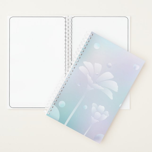 Radial floral Hardcover Kleines Notebook Notizbuch (Innen)