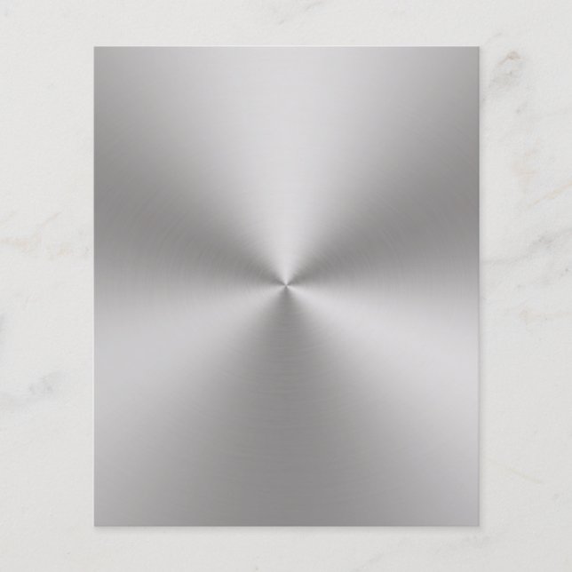 Radial gebürstetes Metall auf Blank Flyer (Vorne)