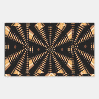 RADIAL Golden Spring PILLARS Eleganter Deko GIFTS Rechteckiger Aufkleber