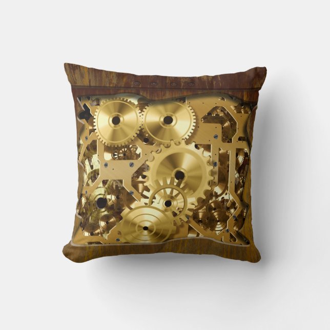 Radial Steampunk 3 Pillow Kissen (Vorderseite)