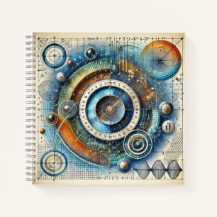 Radiale Mechanik & mathematische Präzision Notizbuch