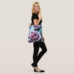 Radiale Rose: Perfekt rosa und Lila Petalen
