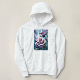 Radiale Rose: Perfekt rosa und Lila Petalen Hoodie