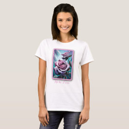 Radiale Rose: Perfekt rosa und Lila Petalen T-Shirt