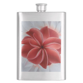 Radiale rote Azalea Botanische Art Thermaltumor Flachmann