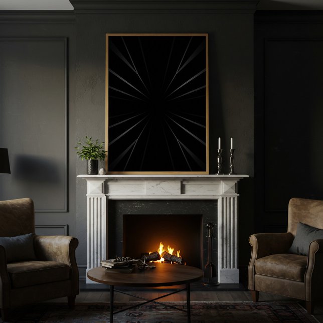 Radiales dunkles Abstrakt Leinwanddruck (Von Creator hochgeladen)