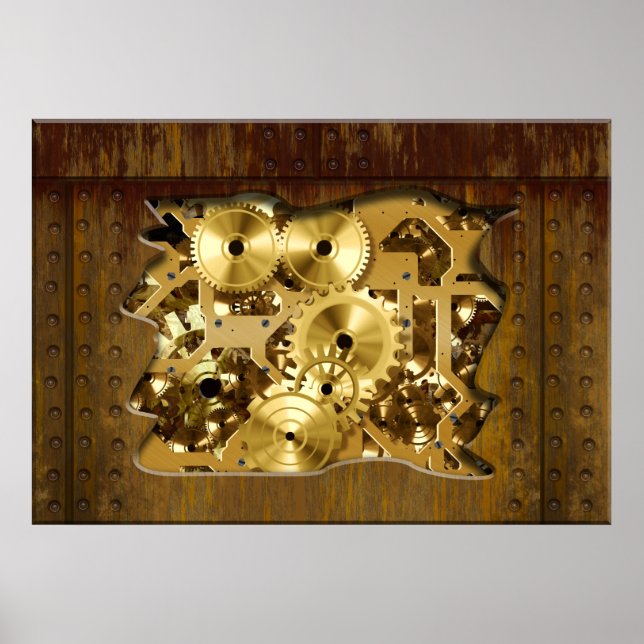 Radiales Steampunk 3 Print Poster (Vorne)