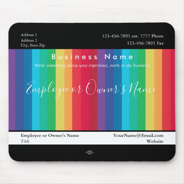 Radialfarbengeschenk Promo Mousepad (Vorne)