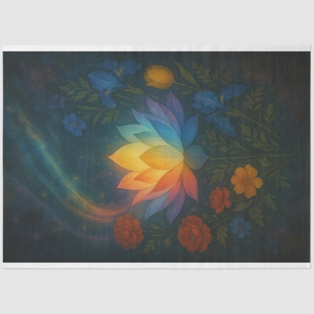 Radiallotus in kosmisch glattem Decoupage Papier L (Vorderseite)