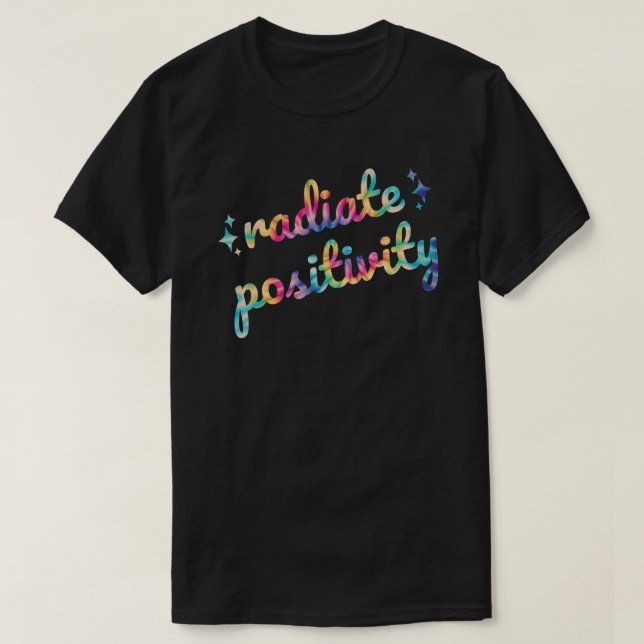 Radialpositionierung Groovy Krawatte-Dye Inspirati T-Shirt (Design vorne)