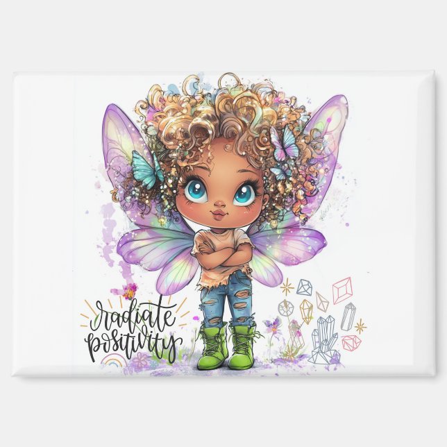 RadialPositivität Lil Fairy Magnet (Vorderseite)