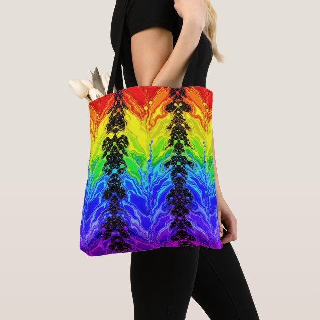 „Radiance“ – Ein abstraktes Pride-Muster  (Von Nahem)