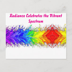 „Radiance“ – Ein abstraktes Pride-Muster  Postkarte