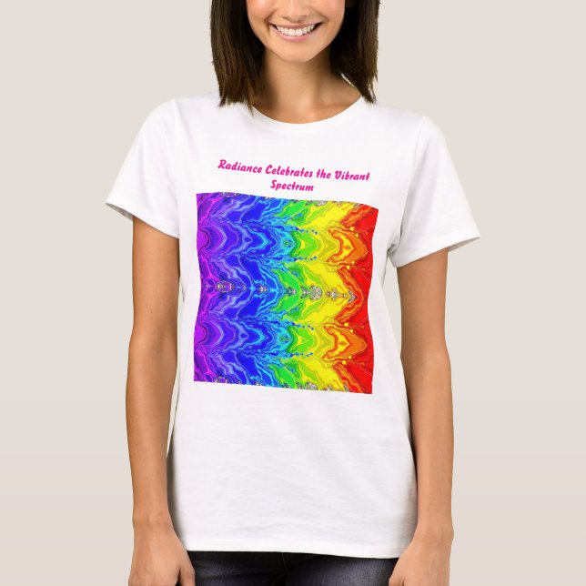 „Radiance“ – Ein abstraktes Pride-Muster  T-Shirt (Vorderseite)