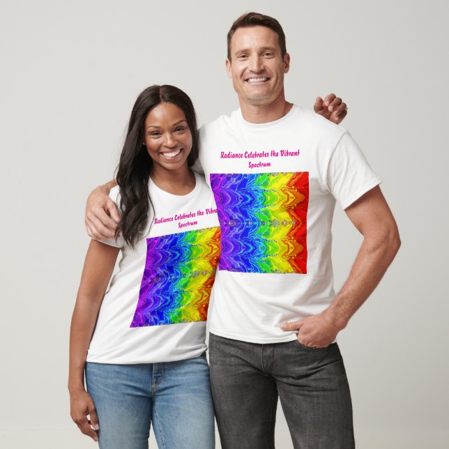 „Radiance“ – Ein abstraktes Pride-Muster  T-Shirt (Unisex)