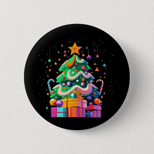 Radiance-Weihnachtsbaum-Magie Button (Vorderseite)