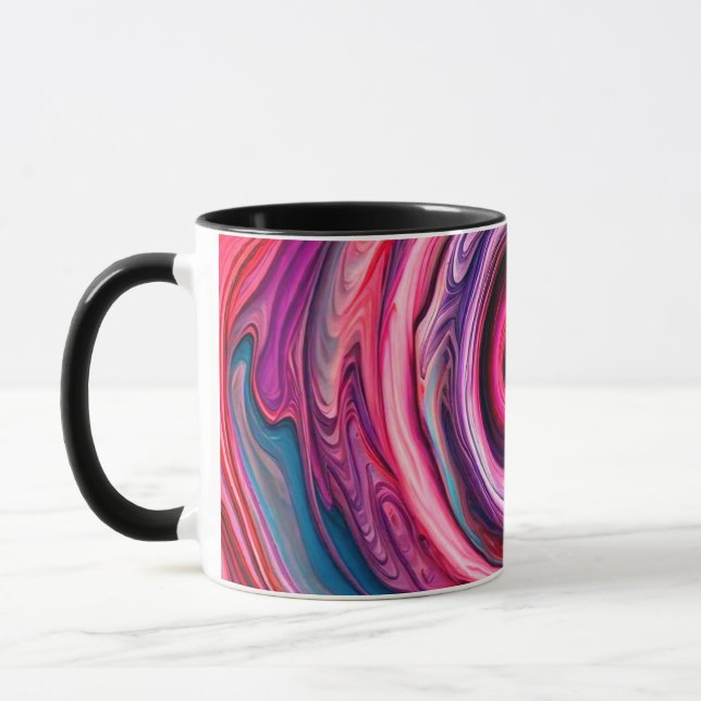 "Radiant Abstrakt Dance" Tasse (Links)
