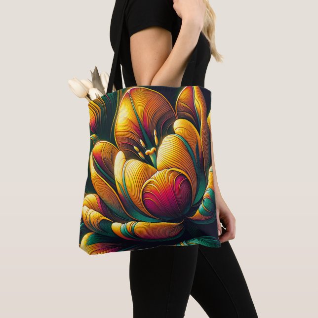 Radiant Abstrakt Tulip Bloom (Von Nahem)