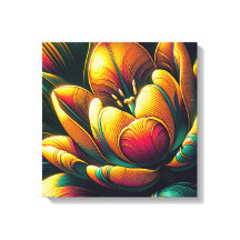 Radiant Abstrakt Tulip Bloom