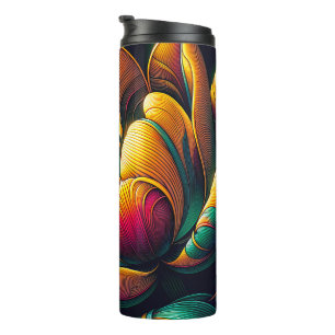 Radiant Abstrakt Tulip Bloom Thermosbecher