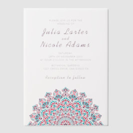 Radiant Airy Crescent Moon Mandala Wedding