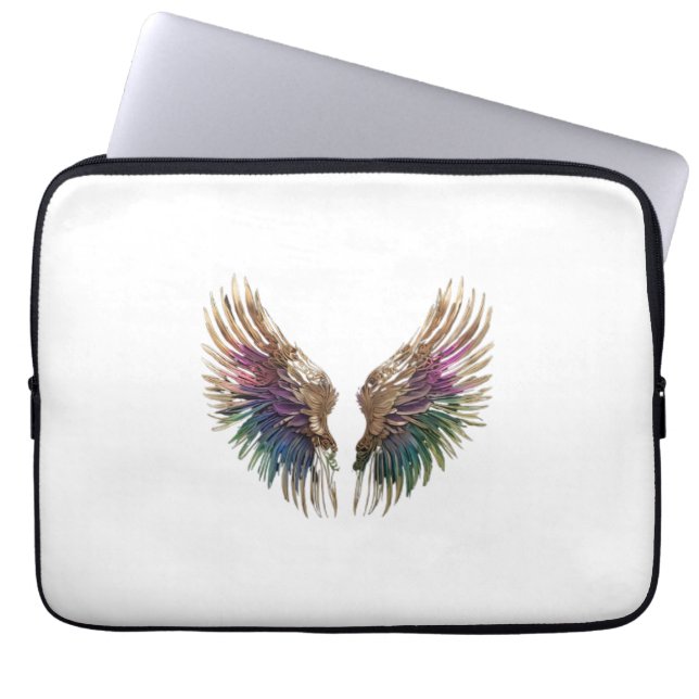 "Radiant Angel Wings Laptop Sleeve" Laptopschutzhülle (Vorderseite)