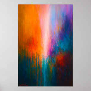 Radiant Ascent - Abstrakte Tropfen Poster