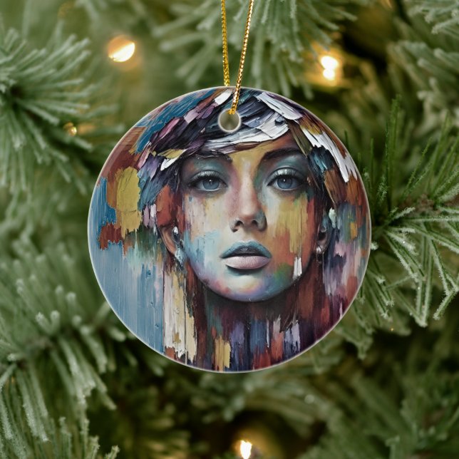 Radiant Beauty Unleashed Keramik Ornament (Baum)